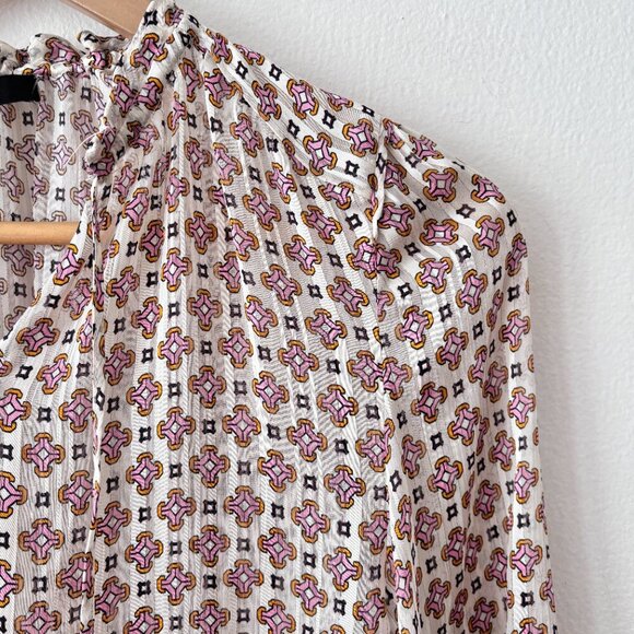 Maje Flowing Printed Jacquard Top - Picture 6 of 9